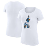 White Minnesota Timberwolves G-III 4Her by Carl Banks Women's Super-Slim Fit Lightweight Basketball Girls T-Shirt | NBA