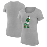 Heather Gray Boston Celtics G-III 4Her by Carl Banks Women's Super-Slim Fit Lightweight Basketball Girls T-Shirt | NBA