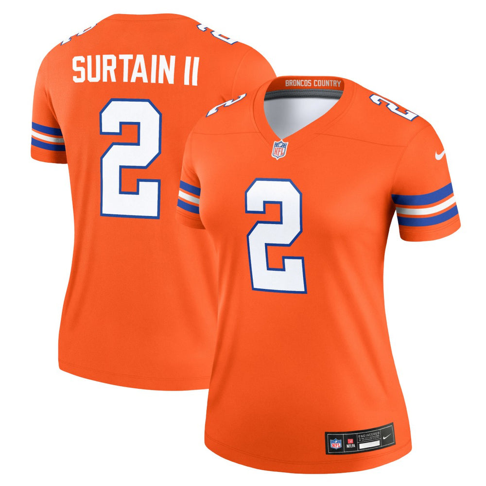 Denver Broncos Patrick Surtain II Women's Alternate Legend Player Performance Top | NFL Online