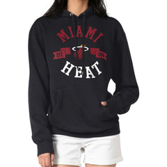 Black Miami Heat G-III 4Her by Carl Banks Women's City Pullover Hoodie | NBA