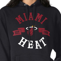 Black Miami Heat G-III 4Her by Carl Banks Women's City Pullover Hoodie | NBA