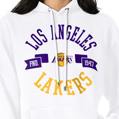 White Los Angeles Lakers G-III 4Her by Carl Banks Women's City Pullover Hoodie | NBA