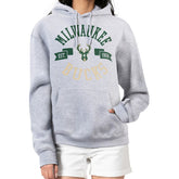 Heather Gray Milwaukee Bucks G-III 4Her by Carl Banks Women's City Pullover Hoodie | NBA