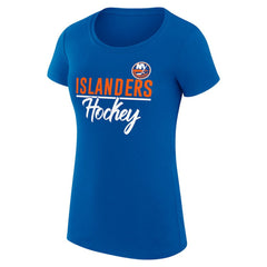 New York Islanders G-III 4Her by Carl Banks Women's Super-Slim Fit Lightweight Team Sport T-Shirt - NHL T-shirts