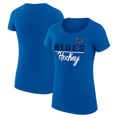 St. Louis Blues G-III 4Her by Carl Banks Women's Super-Slim Fit Lightweight Team Sport T-Shirt - NHL T-shirts