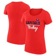 Washington Capitals G-III 4Her by Carl Banks Women's Super-Slim Fit Lightweight Team Sport T-Shirt - NHL T-shirts