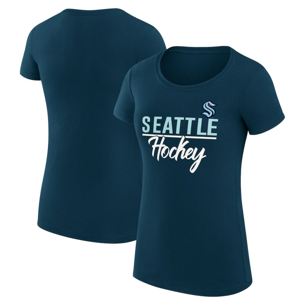 Seattle Kraken G-III 4Her by Carl Banks Women's Super-Slim Fit Lightweight Team Sport T-Shirt - NHL T-shirts