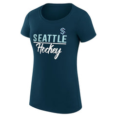 Seattle Kraken G-III 4Her by Carl Banks Women's Super-Slim Fit Lightweight Team Sport T-Shirt - NHL T-shirts