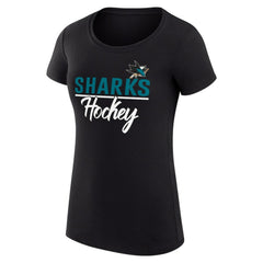 San Jose Sharks G-III 4Her by Carl Banks Women's Super-Slim Fit Lightweight Team Sport T-Shirt - NHL T-shirts