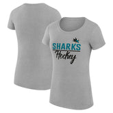 San Jose Sharks G-III 4Her by Carl Banks Women's Super-Slim Fit Lightweight Team Sport T-Shirt - NHL T-shirts