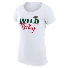 Minnesota Wild G-III 4Her by Carl Banks Women's Super-Slim Fit Lightweight Team Sport T-Shirt - NHL T-shirts