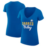 Buffalo Sabres G-III 4Her by Carl Banks Women's Super-Slim Fit Lightweight Team Sport V-Neck T-Shirt - NHL T-shirts