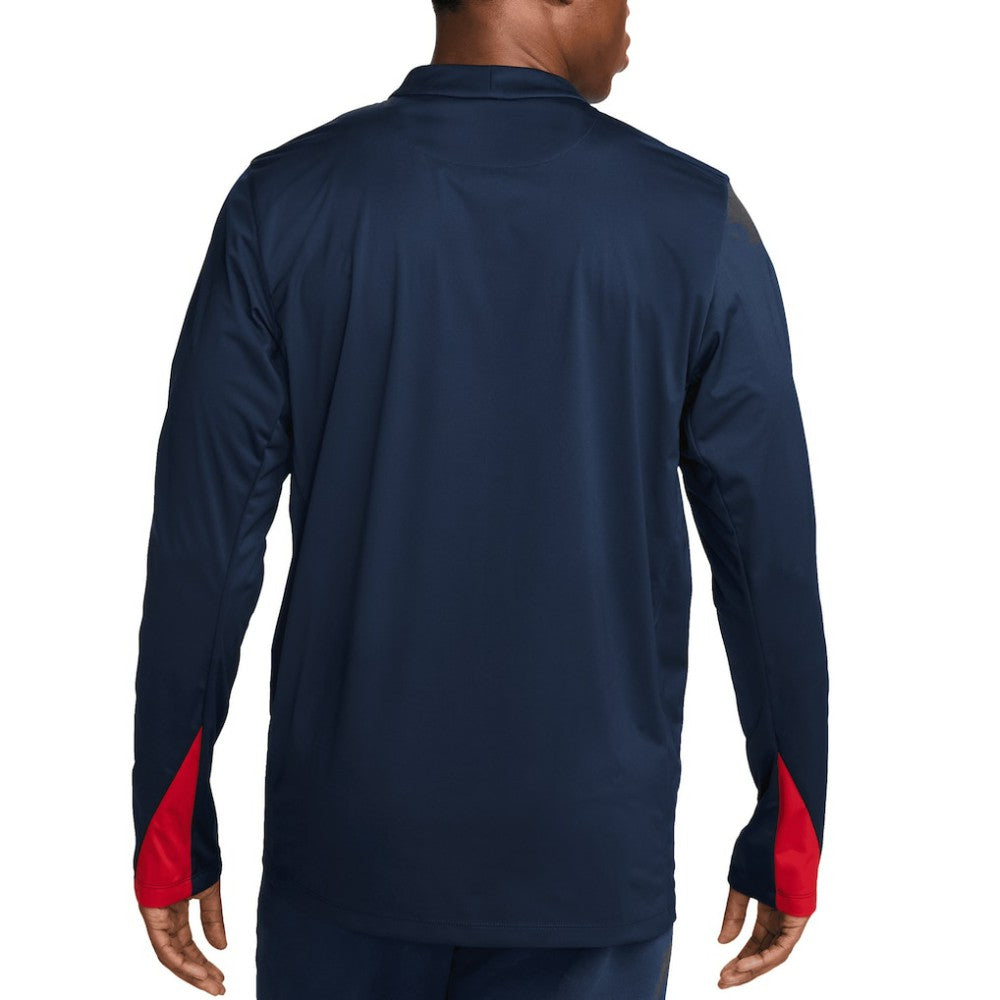 USMNT 2024 Strike Drill Performance Quarter-Zip Pullover Top for sale - Navy