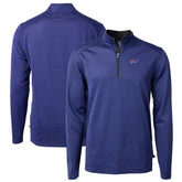 Buffalo Bills Cutter & Buck Virtue Eco Pique Micro Stripe Recycled Quarter-Zip Pullover Top | NFL Hot