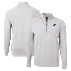 Carolina Panthers Cutter & Buck Adapt Eco Knit Quarter-Zip Pullover Top | NFL Discount