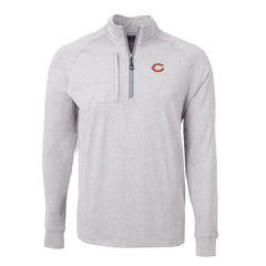 Chicago Bears Cutter & Buck Adapt Eco Knit Quarter-Zip Pullover Top | NFL Outlet
