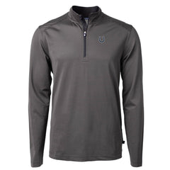 Indianapolis Colts Cutter & Buck Virtue Eco Pique Micro Stripe Recycled Quarter-Zip Pullover Top | NFL Hot