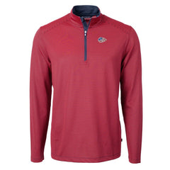 Kansas City Chiefs Cutter & Buck Virtue Eco Pique Micro Stripe Recycled Quarter-Zip Pullover Top | NFL Outlet