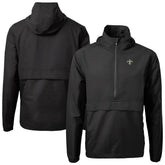 New Orleans Saints Cutter & Buck Charter Eco Recycled Anorak Half-Zip Jacket | NFL Outlet