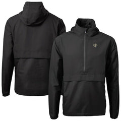 New Orleans Saints Cutter & Buck Charter Eco Recycled Anorak Half-Zip Jacket | NFL Outlet