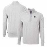 Houston Texans Cutter & Buck Adapt Eco Knit Quarter-Zip Pullover Top | NFL New