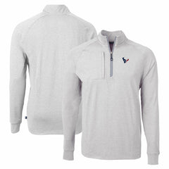 Houston Texans Cutter & Buck Adapt Eco Knit Quarter-Zip Pullover Top | NFL New