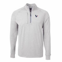 Houston Texans Cutter & Buck Adapt Eco Knit Quarter-Zip Pullover Top | NFL New