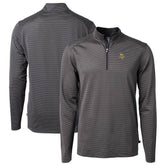 Minnesota Vikings Cutter & Buck Virtue Eco Pique Micro Stripe Recycled Quarter-Zip Pullover Top | NFL Online