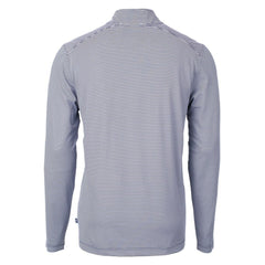 New Orleans Saints Cutter & Buck Virtue Eco Pique Micro Stripe Recycled Quarter-Zip Pullover Top | NFL US