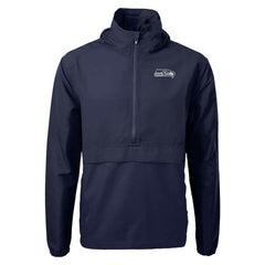 Seattle Seahawks Cutter & Buck Charter Eco Recycled Anorak Half-Zip Jacket | NFL US