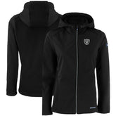 Las Vegas Raiders Cutter & Buck Women's Evoke Eco Softshell Recycled Full-Zip Hooded Jacket | NFL Outlet