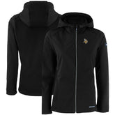 Minnesota Vikings Cutter & Buck Women's Evoke Eco Softshell Recycled Full-Zip Hooded Jacket | NFL Discount