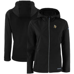 Minnesota Vikings Cutter & Buck Women's Evoke Eco Softshell Recycled Full-Zip Hooded Jacket | NFL Discount