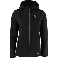 Minnesota Vikings Cutter & Buck Women's Evoke Eco Softshell Recycled Full-Zip Hooded Jacket | NFL Discount