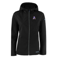 New England Patriots Cutter & Buck Women's Evoke Eco Softshell Recycled Full-Zip Hooded Jacket | NFL New