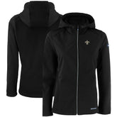 New Orleans Saints Cutter & Buck Women's Evoke Eco Softshell Recycled Full-Zip Hooded Jacket | NFL Near me