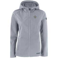 New Orleans Saints Cutter & Buck Women's Evoke Eco Softshell Recycled Full-Zip Hooded Jacket | NFL On sale