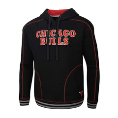 Black Chicago Bulls Stadium Essentials Baseline Pullover Hoodie | NBA