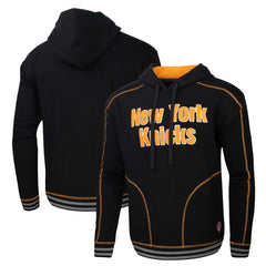 Black New York Knicks Stadium Essentials Baseline Pullover Hoodie | NBA