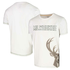 White Milwaukee Bucks Stadium Essentials Unisex Scoreboard T-Shirt | NBA