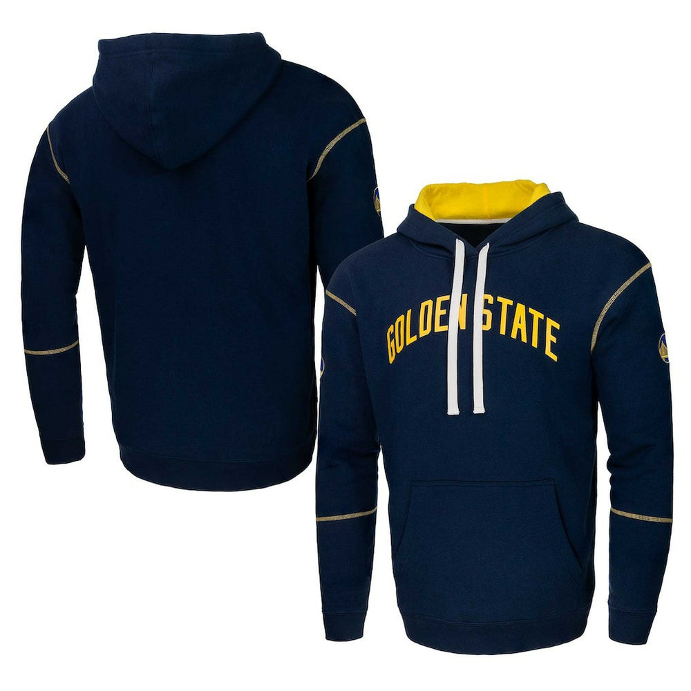 Navy Golden State Warriors Stadium Essentials Monument Pullover Hoodie sale | NBA