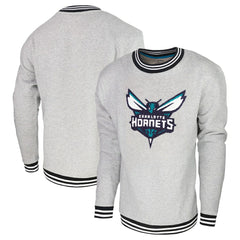 Heather Gray Charlotte Hornets Stadium Essentials Club Level Pullover Sweatshirt | NBA
