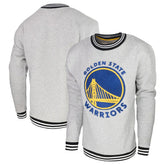 Heather Gray Golden State Warriors Stadium Essentials Club Level Pullover Sweatshirt sale | NBA
