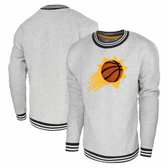 Heather Gray Phoenix Suns Stadium Essentials Club Level Pullover Sweatshirt | NBA