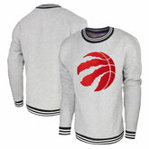 Heather Gray Toronto Raptors Stadium Essentials Club Level Pullover Sweatshirt | NBA