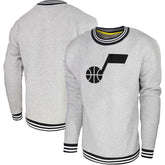Heather Gray Utah Jazz Stadium Essentials Club Level Pullover Sweatshirt | NBA
