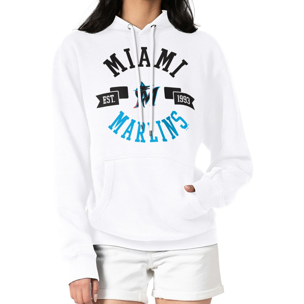 Miami Marlins G-III 4Her by Carl Banks Women's City Graphic Pullover Hoodie - MLB Hoodies