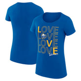 Buffalo Sabres G-III 4Her by Carl Banks Women's Super-Slim Fit Lightweight Hockey Love T-Shirt - NHL T-shirts