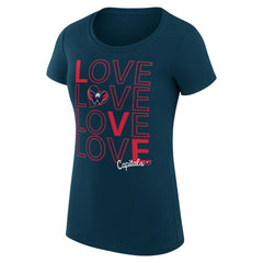 Washington Capitals G-III 4Her by Carl Banks Women's Super-Slim Fit Lightweight Hockey Love T-Shirt - NHL T-shirts