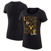 Boston Bruins G-III 4Her by Carl Banks Women's Super-Slim Fit Lightweight Hockey Love T-Shirt - NHL T-shirts